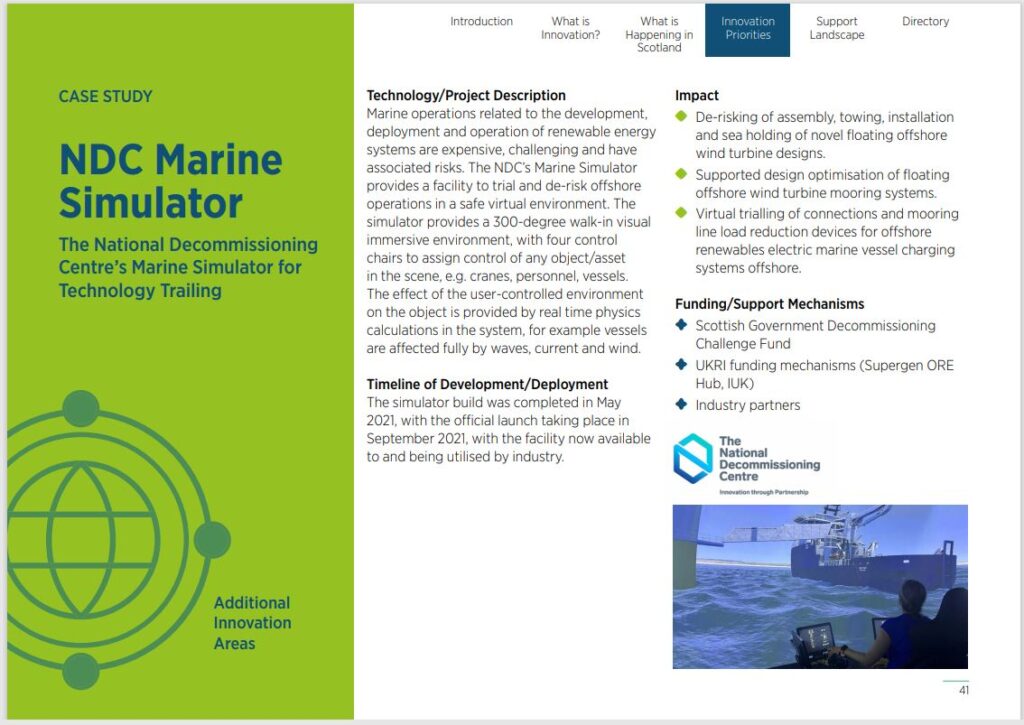 NDC features in offshore wind innovation guide